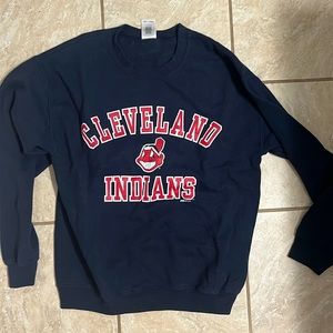 Old style Cleveland Indians crewneck sweatshirt
